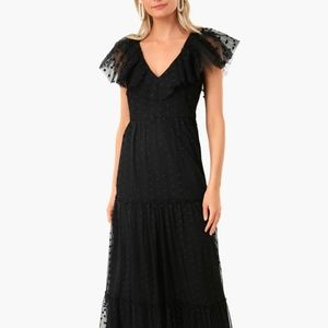 Tuckernuck Black Onyx Tulle Giselle Gown NWT